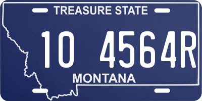 MT license plate 104564R