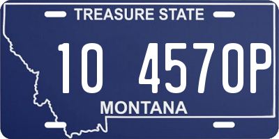 MT license plate 104570P