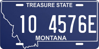 MT license plate 104576E