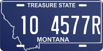 MT license plate 104577R