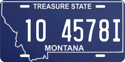 MT license plate 104578I