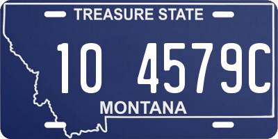 MT license plate 104579C