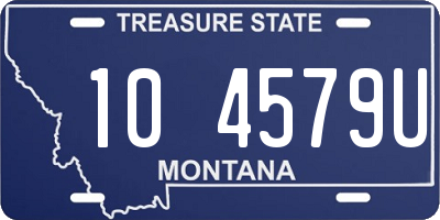 MT license plate 104579U