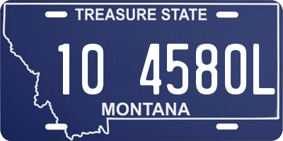 MT license plate 104580L