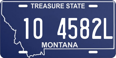 MT license plate 104582L