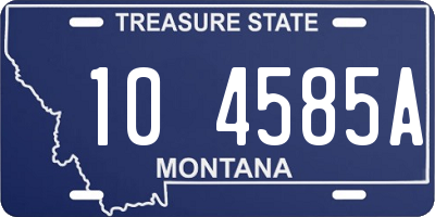 MT license plate 104585A