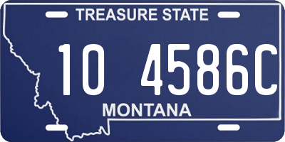 MT license plate 104586C