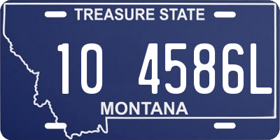 MT license plate 104586L