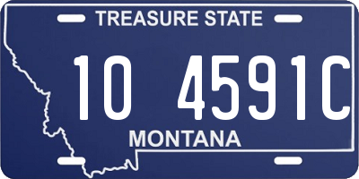 MT license plate 104591C