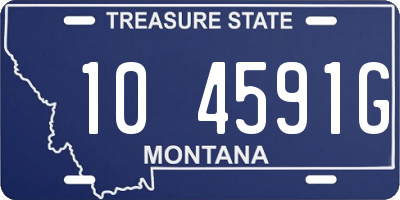 MT license plate 104591G