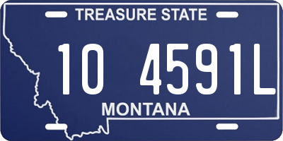 MT license plate 104591L