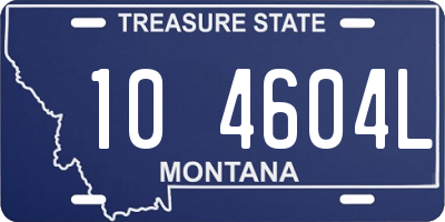 MT license plate 104604L