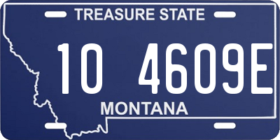 MT license plate 104609E