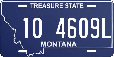 MT license plate 104609L