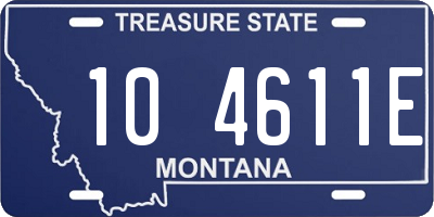 MT license plate 104611E