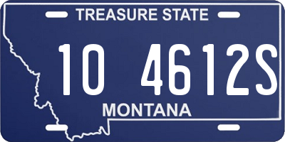 MT license plate 104612S