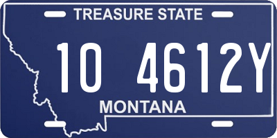 MT license plate 104612Y