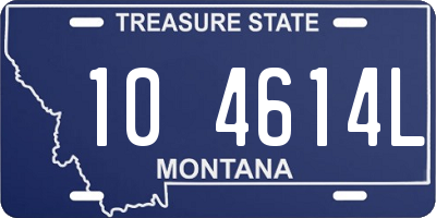 MT license plate 104614L