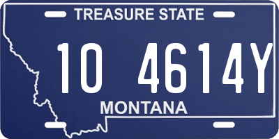 MT license plate 104614Y