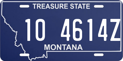 MT license plate 104614Z