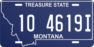 MT license plate 104619I