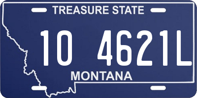 MT license plate 104621L