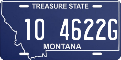 MT license plate 104622G