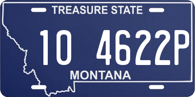 MT license plate 104622P