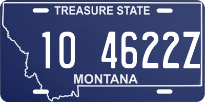 MT license plate 104622Z