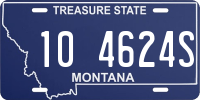 MT license plate 104624S