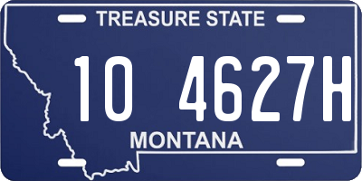 MT license plate 104627H