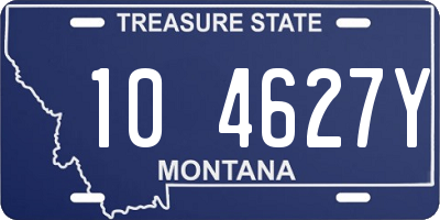 MT license plate 104627Y