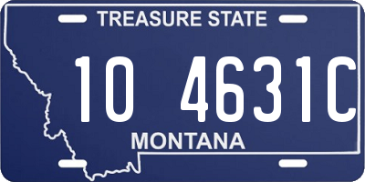 MT license plate 104631C