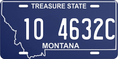 MT license plate 104632C