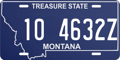 MT license plate 104632Z