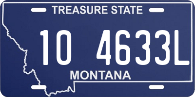 MT license plate 104633L