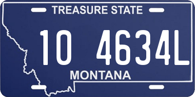 MT license plate 104634L