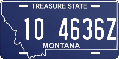 MT license plate 104636Z