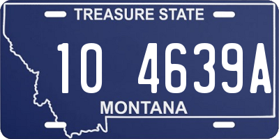 MT license plate 104639A