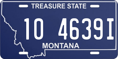 MT license plate 104639I