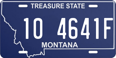 MT license plate 104641F