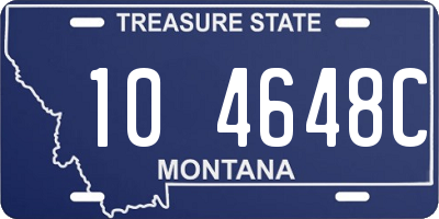 MT license plate 104648C