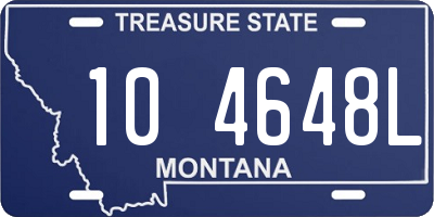 MT license plate 104648L