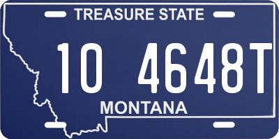 MT license plate 104648T