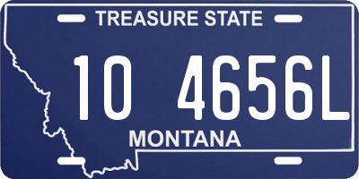 MT license plate 104656L