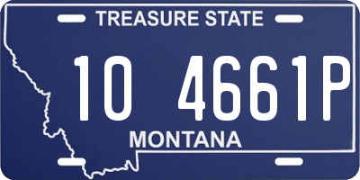 MT license plate 104661P