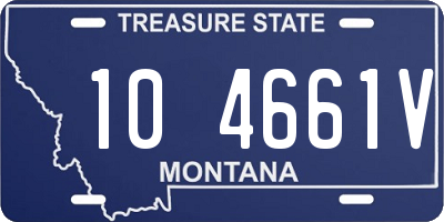 MT license plate 104661V