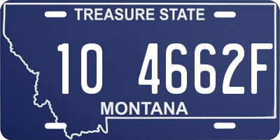 MT license plate 104662F