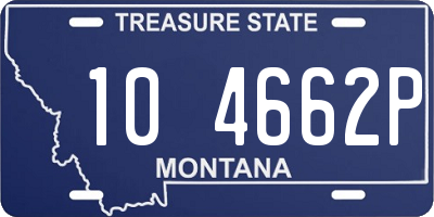 MT license plate 104662P