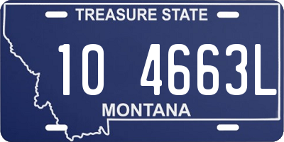 MT license plate 104663L